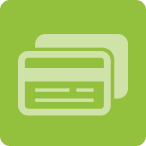 Credit card icon.